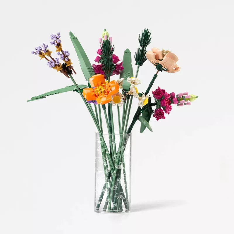 Room Copenhagen LEGO Cylinder Vase Brick Art Line Transparent