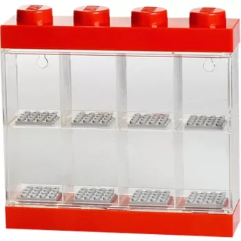 Room Copenhagen LEGO Minifiguren Display Case 8 Red Transparent