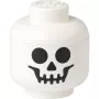ROOM COPENHAGEN LEGO Storage Head Skeleton, Small (White/Black)