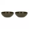 ROSE&TULIPANI Concerto Grigio Tortora Salad Bowl Set of 2, 26 cm, SAN Plastic, Grey-Brown