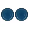 ROSE&TULIPANI Set of 2 Concerto Blu Avio Round Bowls - Navy Blue, 30 cm