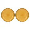 ROSE&TULIPANI Set of 2 Concerto Ocra Round Bowls - Yellow, 30 cm