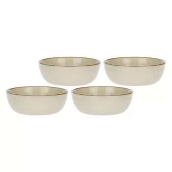 ROSE&TULIPANI Set of 4 Concerto Avorio Salad Bowls - Ivory, 20 cm