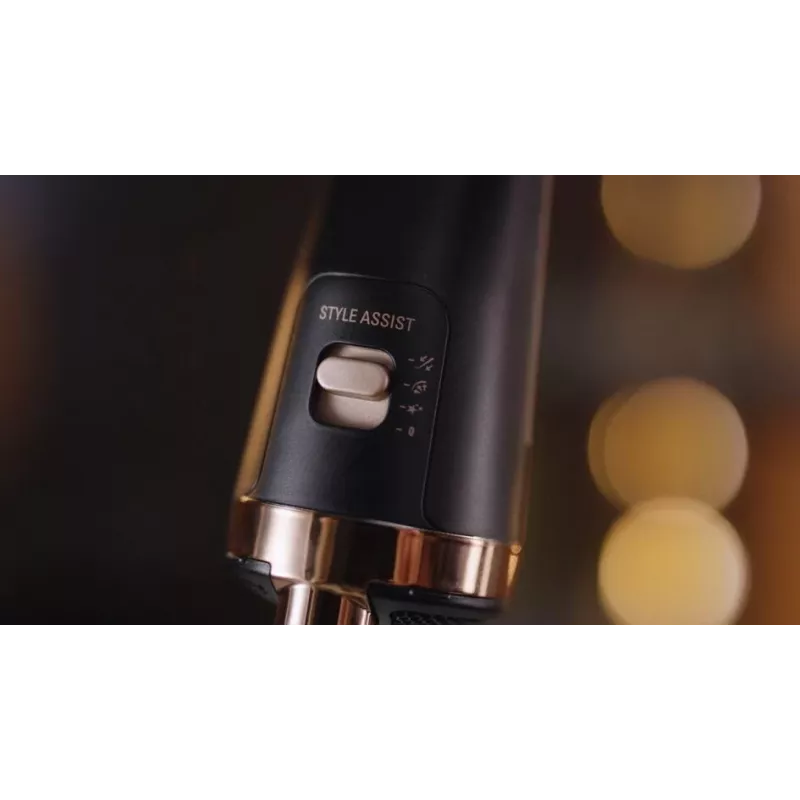 Rowenta Ultimate Experience CF9620 Heated Styling Brush with Ionic Function, 3 Temperature Settings, Black/Rose Gold