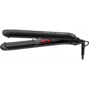 Rowenta X Karl Lagerfeld Easyliss SF161L Hair Straightener - Ceramic Plates, 200°C, Black with Pink Accents