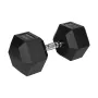 Rubberized Cast Iron Hex Dumbbell 35 kg REBEL ACTIVE