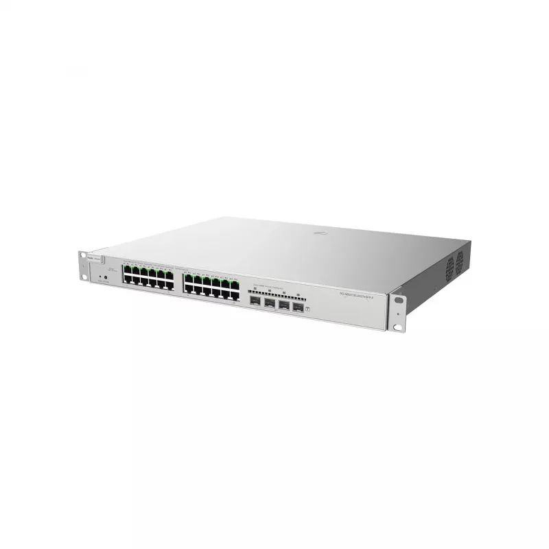 Ruijie Networks RG-NBS5200-24GT4XS-P 24-Port Gigabit Layer 3 Managed PoE+ Switch with 4 x 10G SFP+ Uplinks