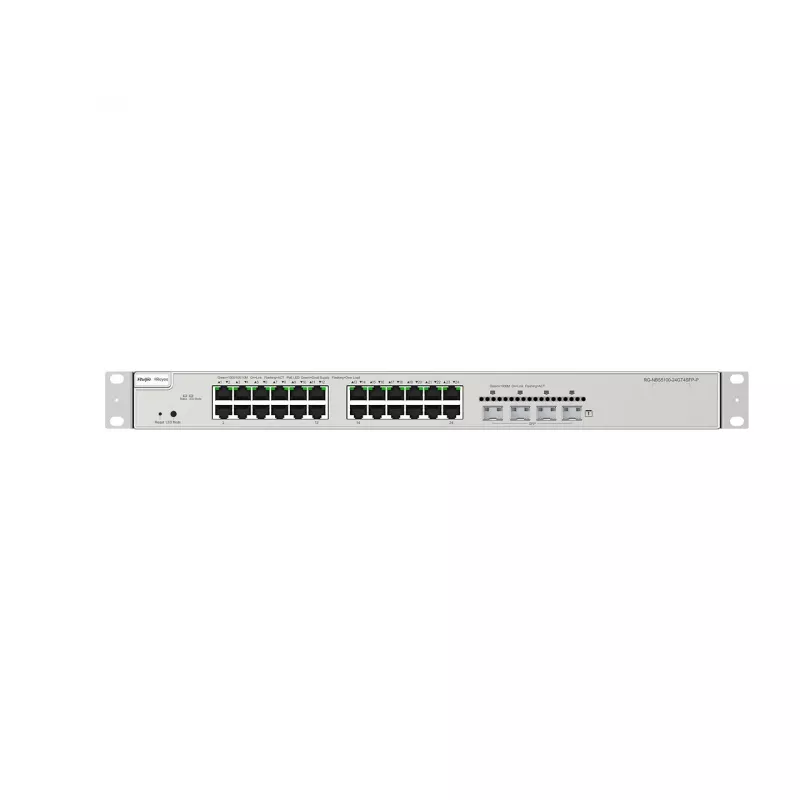 Ruijie Networks RG-NBS5200-24GT4XS-P 24-Port Gigabit Layer 3 Managed PoE+ Switch with 4 x 10G SFP+ Uplinks