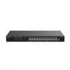 Ruijie RG-ES126FGS-LP 24-Port Fast Ethernet PoE+ Switch with 2 Gigabit SFP Uplinks, 370W PoE Budget, Rackmount