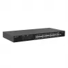 Ruijie RG-ES126FGS-LP 24-Port Fast Ethernet PoE+ Switch with 2 Gigabit SFP Uplinks, 370W PoE Budget, Rackmount