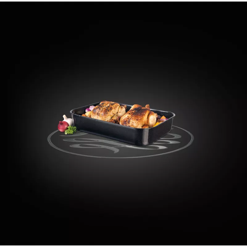 Russell Hobbs CW114311 VIT Enamel 42cm Deep Roaster - Black