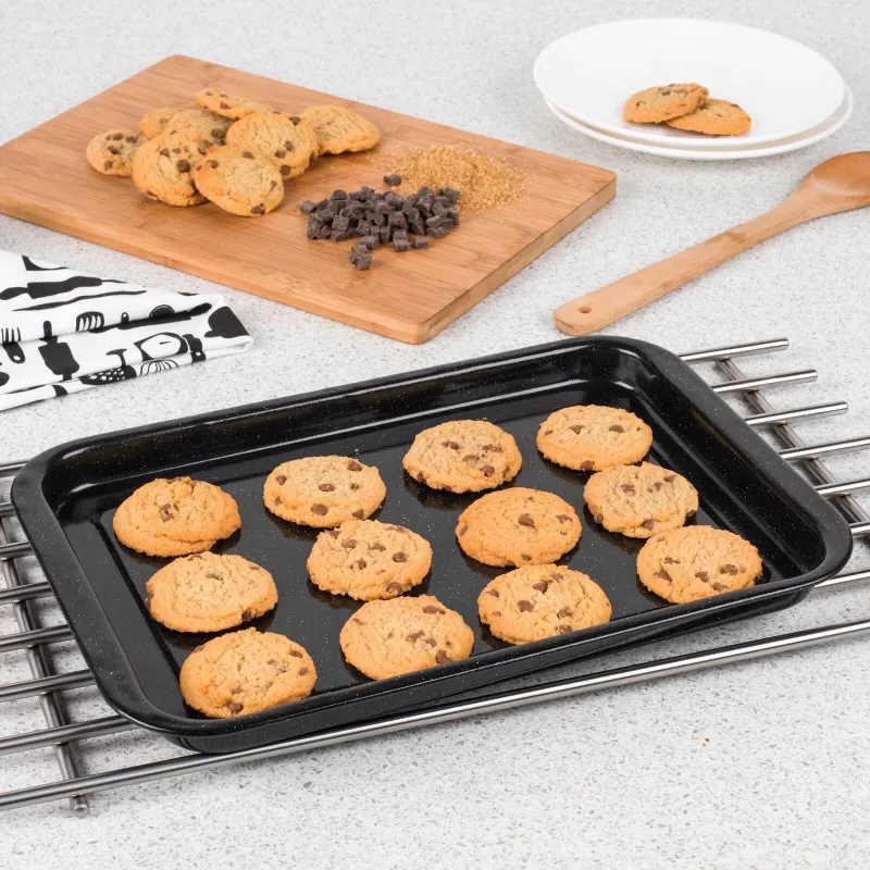 Russell Hobbs CW114712EU 36cm Baking Tray - Carbon Steel, Non-Stick, Rectangular, Black