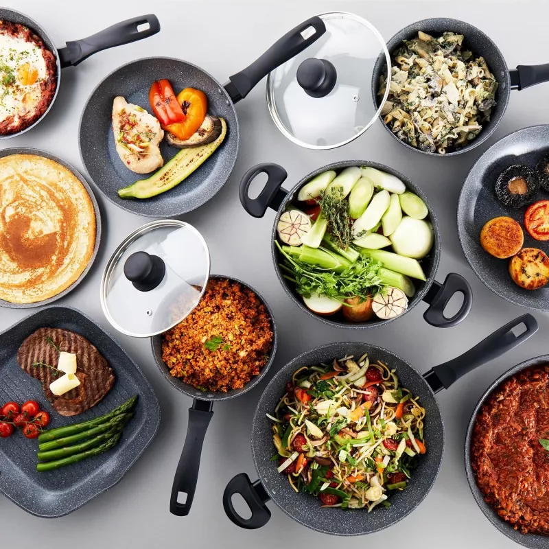 Russell Hobbs RH028001EU7 Metallic Marble Frypan 28cm
