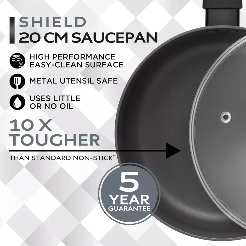 Russell Hobbs RH028412EU7 Shield 20cm Saucepan