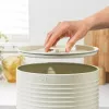 Russell Hobbs RH03269CEU7 Ribbed Bread Bin, Cream