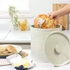 Russell Hobbs RH03269CEU7 Ribbed Bread Bin, Cream