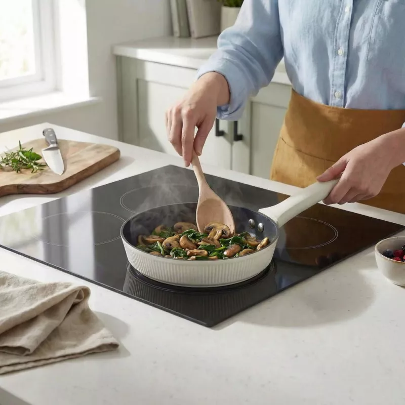 Russell Hobbs RH03860C Cote 20 cm Fry Pan, Cream