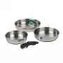 Russell Hobbs RH04033 Stainless Steel 4-Piece Smart Clip Fry Pan Set