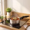 Russell Hobbs RH04034 Stainless Steel 4-Piece Smart Clip Saucepan Set