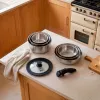 Russell Hobbs RH04041 Stainless Steel 8 Piece Smart Clip Cookware Set