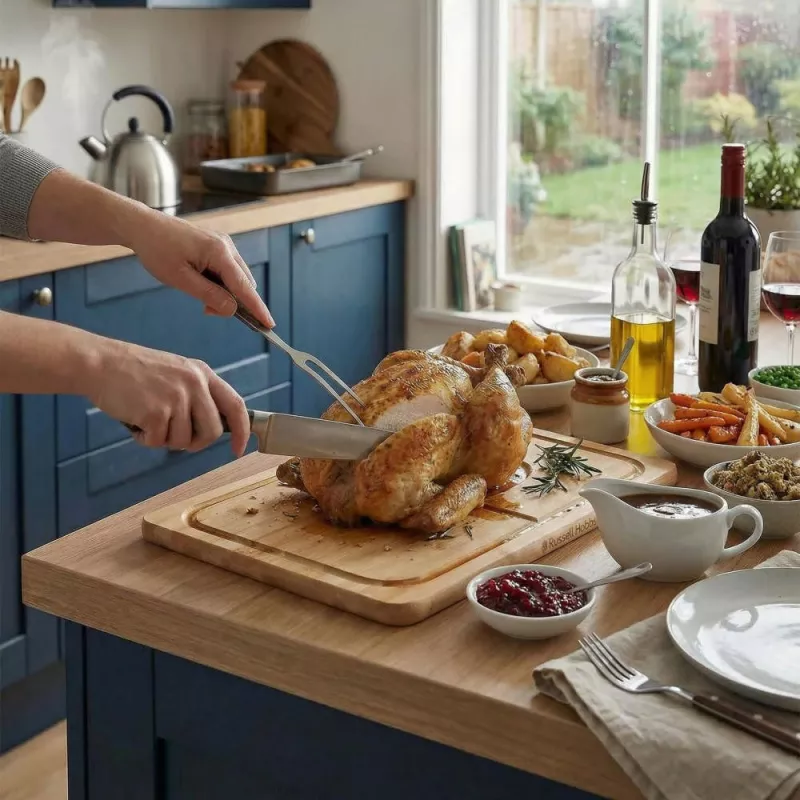Russell Hobbs RH04066 Element Bamboo Carving Board 44 x 30 cm