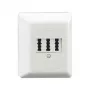 RUTENBECK TAE 3x6 NFN Surface-Mount Telephone Socket, Pure White