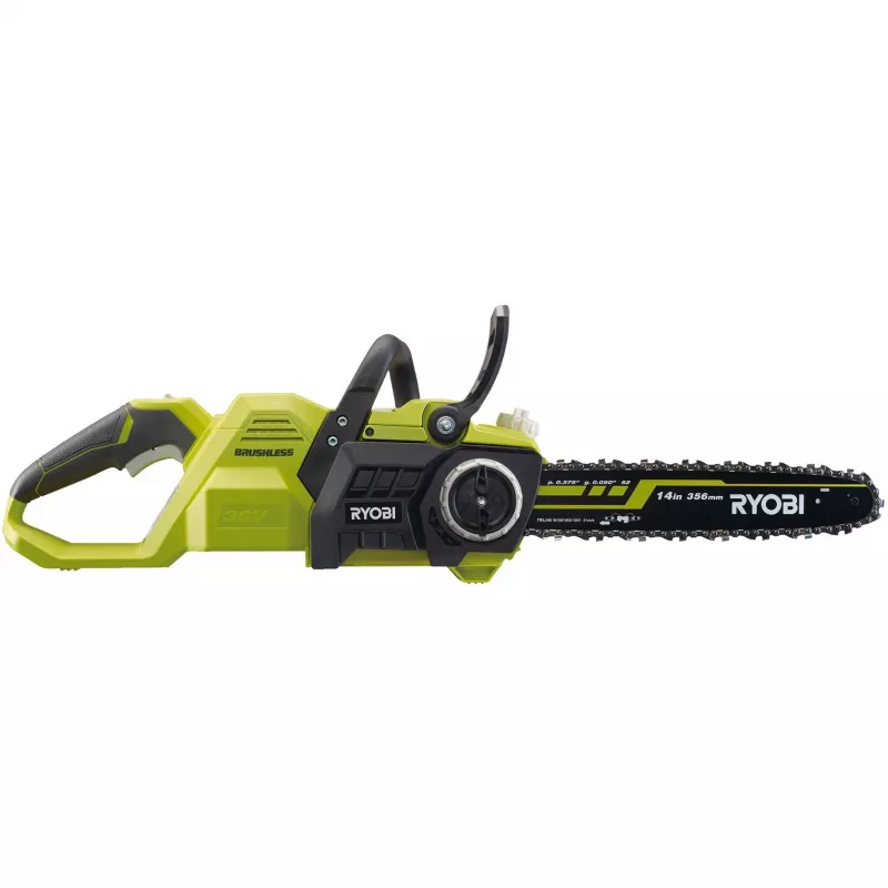 RYOBI MAX POWER Cordless Chainsaw RY36CSX35A-0, 36V (Green/Black, Tool Only)