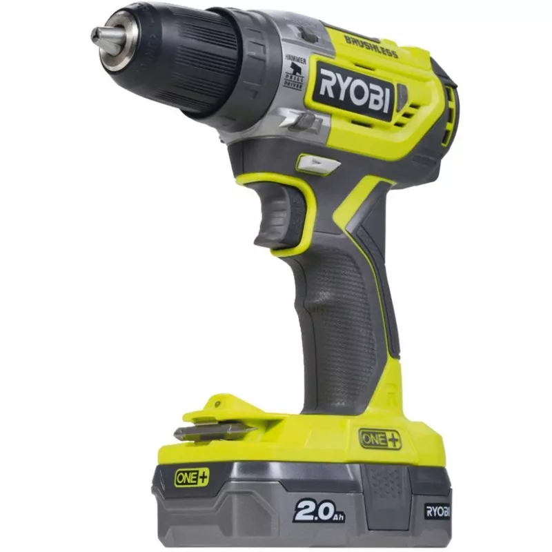 RYOBI ONE+ 18V Cordless Impact Drill R18PD5-220S, 2x 2.0Ah Li-Ion Batteries