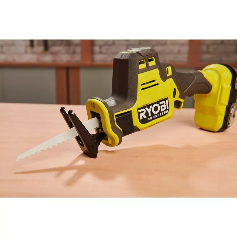 RYOBI ONE+ Brushless Reciprocating Saw RRS18CBL-0, 18V (Green/Black, Bare Tool)