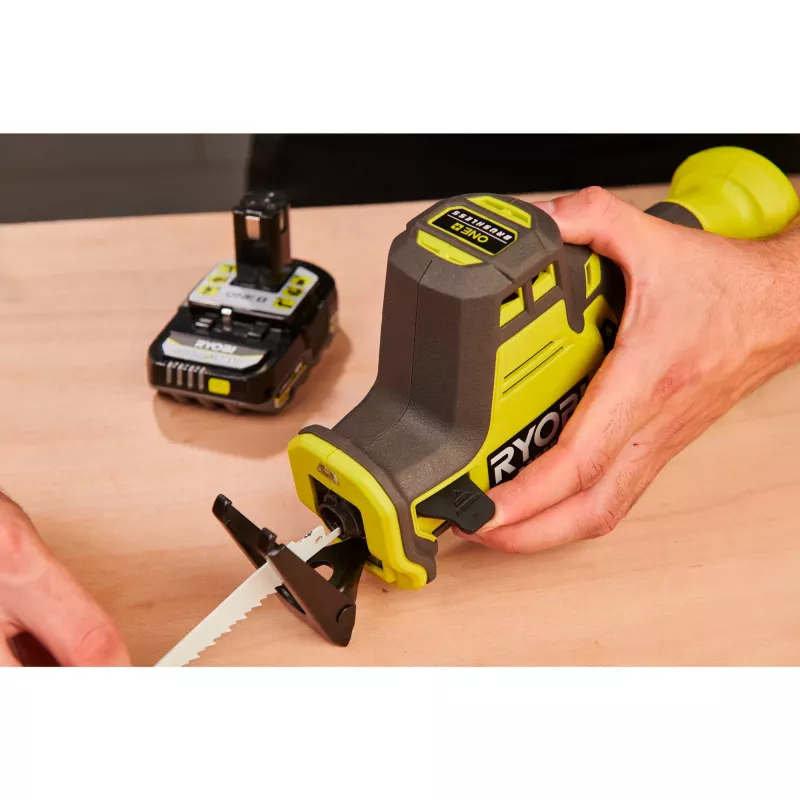 RYOBI ONE+ Brushless Reciprocating Saw RRS18CBL-0, 18V (Green/Black, Bare Tool)
