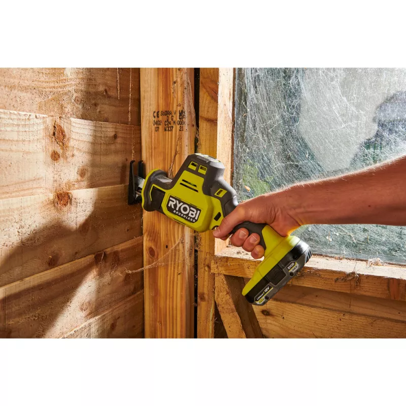 RYOBI ONE+ Brushless Reciprocating Saw RRS18CBL-0, 18V (Green/Black, Bare Tool)