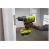 RYOBI ONE+ Cordless Drill Driver R18DD7-220S, 18V (Green/Black, 2x Li-Ion 2.0Ah Battery, Tool Bag)