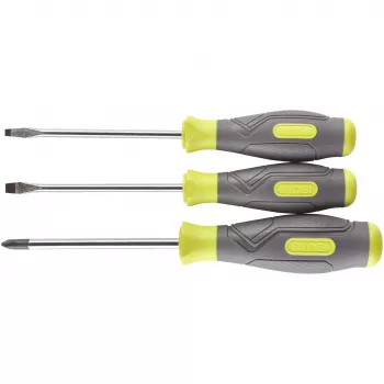 RYOBI RSD1PH2S 3-Piece Screwdriver Set (Green/Grey, PH2, SL5.5, SL4)