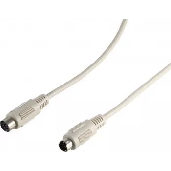S CONN MAXIMUM CONNECTIVITY ShiverPeaks PS/2 Extension Cable, 6-pin Mini DIN Male to Female, 3.0 m, Black 78106-3