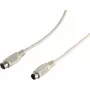 S CONN MAXIMUM CONNECTIVITY ShiverPeaks PS/2 Extension Cable, 6-pin Mini DIN Male to Female, 3.0 m, Black 78106-3