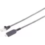 S-IMPULS USB-C to Gigabit Ethernet LAN Adapter Cable, 10m, Black, RJ45, PVC, USB 3.2 Gen 1 13-51075