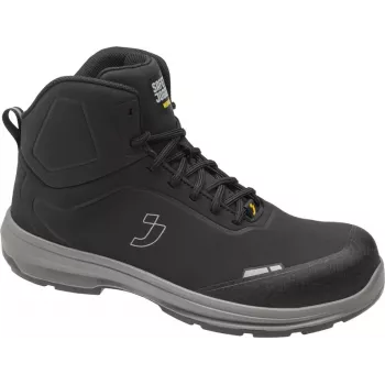 Safety Shoes SJ FLUX S3S MID 45 – Metal-Free Nano Carbon Toe Cap, Puncture-Resistant, HRO Outsole, Black/Grey