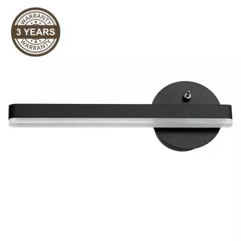 Safi 6W 4000K LED Wall Light Black