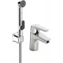 SAGA 3912F Washbasin Faucet with Bidetta Hand Shower, Chrome