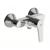 Saga Single-Lever Shower Faucet 3963Y – Chrome Brass Wall-Mounted Mixer with EcoFlow