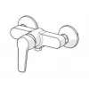 Saga Single-Lever Shower Faucet 3963Y – Chrome Brass Wall-Mounted Mixer with EcoFlow