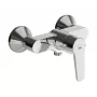 Saga Single-Lever Shower Faucet 3963Y – Chrome Brass Wall-Mounted Mixer with EcoFlow