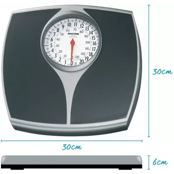 Salter 148 BFEU12 Mechanical Scale - White, 130 kg Capacity, Analogue Dial