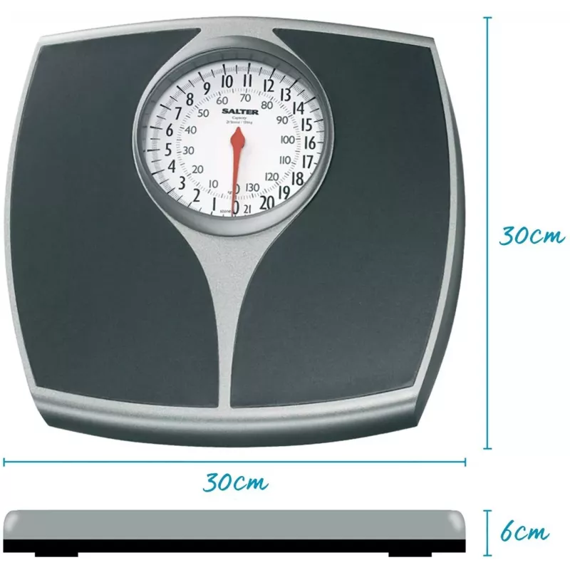 Salter 148 BFEU12 Mechanical Scale - White, 130 kg Capacity, Analogue Dial