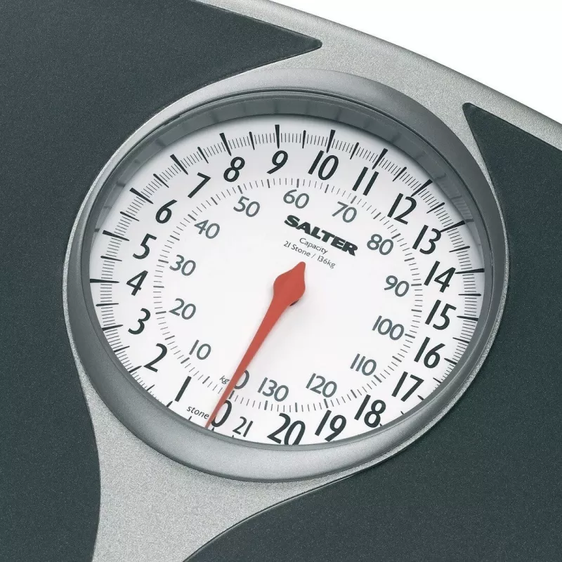 Salter 148 BFEU12 Mechanical Scale - White, 130 kg Capacity, Analogue Dial
