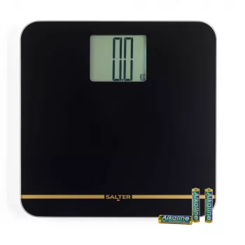 Salter 9075 BGFEU12 Max Electronic Bathroom Scale, Black/Gold