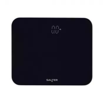 Salter 9204 BFEU12 Phantom Electronic Kitchen Scale, Black, 5 kg Capacity, 1 g Increments, LCD Display, Toughened Glass Platform