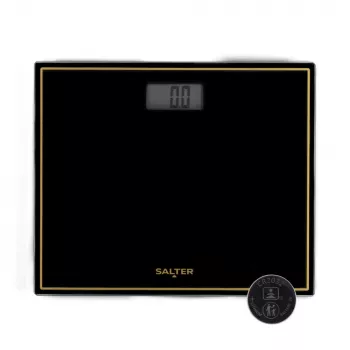 Salter 9207 BGHCFEU12 Compact Electronic Bathroom Scale, Black