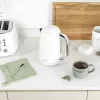 Salter Boston 4-Piece Countertop Bathroom Accessory Set, Ice White