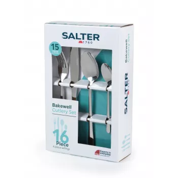 Salter BW065272EU7 Bakewell 16-Piece Cutlery Set